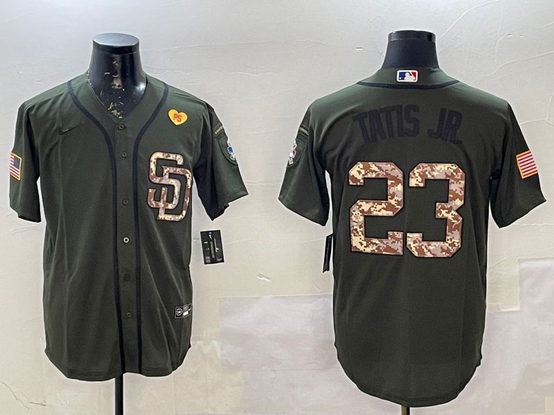 Men San Diego Padres #23 Tatis jr Green Game 2025 Nike MLB Jersey style 5->san diego padres->MLB Jersey
